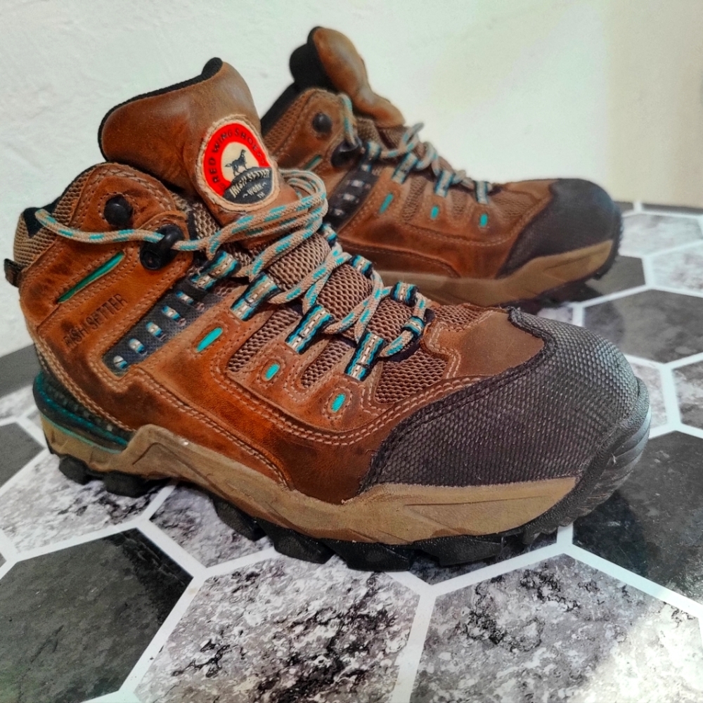 New Red Wing Irish setter steel toe work boots 8